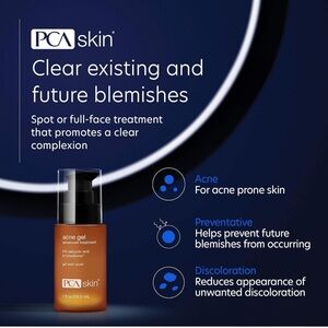 PCA SKIN Acne Spot Treatment Facial Gel 2% Salicylic Acid Brightening Face Serum